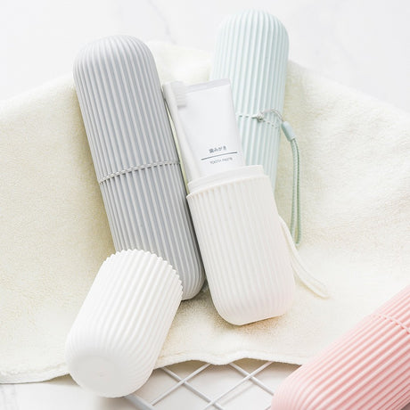 Plastic toothbrush box portable toothbrush cup brushing teeth mouthwash cup and dental cylinder - V.I.P Digital Presence