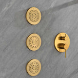 Shower System with Shower Head  Hand Shower Slide Bar Bodysprays, Shower Arm  Hose Valve Trim  and Lever Handles - V.I.P Digital Presence