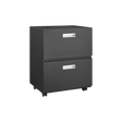 Office furniture Copier Cabinet black 2 door steel copier stand mobile pedestal file Printer Stand - V.I.P Digital Presence