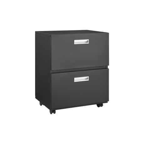 Office furniture Copier Cabinet black 2 door steel copier stand mobile pedestal file Printer Stand - V.I.P Digital Presence