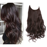 One-piece women's hair extension piece with abundant hair volume U-shaped fishing line invisible and natural long curly hair - V.I.P Digital Presence