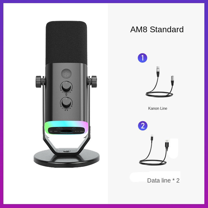 Condenser Microphone for Computer Live Streaming Karaoke Recording Audio Pickup Capacitor Mic for Mobile Phone Universal Karaoke Singing Gaming - V.I.P Digital Presence