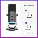 Condenser Microphone for Computer Live Streaming Karaoke Recording Audio Pickup Capacitor Mic for Mobile Phone Universal Karaoke Singing Gaming - V.I.P Digital Presence