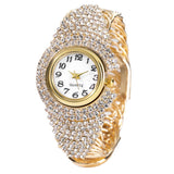 Fashion New Cross border Personality Trend Versatile Women's Diamond Bracelet Quartz Watch Necklace Ring Earring Set - V.I.P Digital Presence