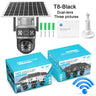 Solar camera WIFI dual-screen gunball 10x zoom low-power battery wireless monitor - V.I.P Digital Presence