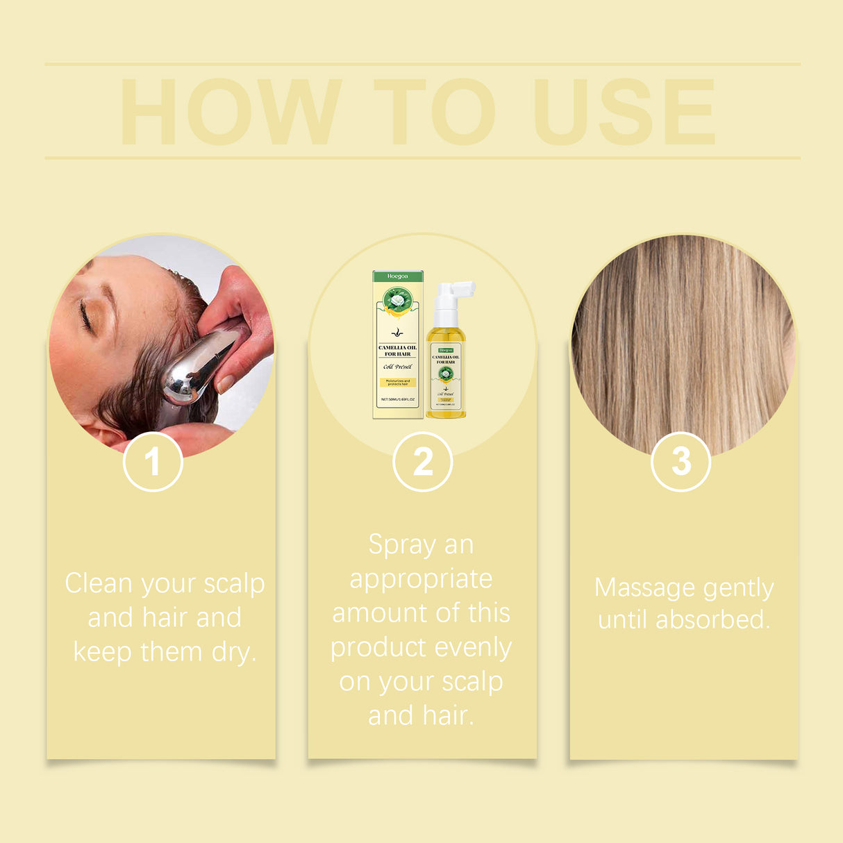 Nourishing Hair Care Tea Oil Spray Herbal Extraction Camellia Seed Oil Repair Dry And Smooth Hair Treatment - V.I.P Digital Presence