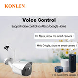 KONLEN WIFI Tuya Smart Life 1080P HD 2MP IP Camera Security Outdoor Bullet Wireless Surveillance Google Home Alexa CCTV Video - V.I.P Digital Presence