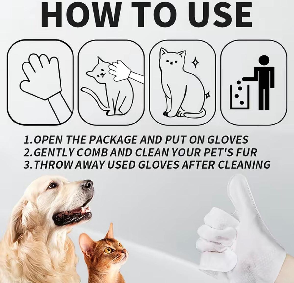 PawGlove Pet Cleaning Wipes