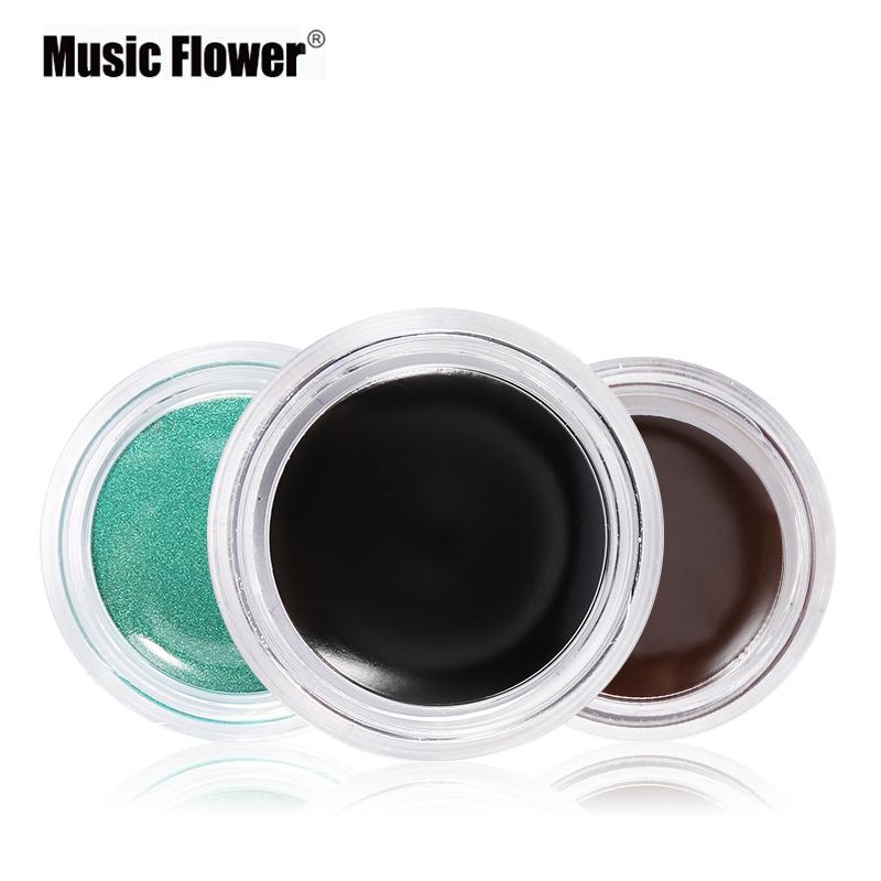 Music Flower 5 colors Waterproof Eyeliner Gel Eye Makeup Eye Liner With Brush 24 Hours Long-lasting Eyelid Black Cosmetic Gel - V.I.P Digital Presence
