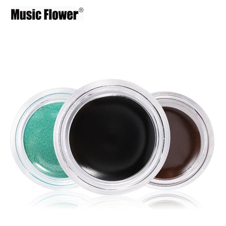 Music Flower 5 colors Waterproof Eyeliner Gel Eye Makeup Eye Liner With Brush 24 Hours Long-lasting Eyelid Black Cosmetic Gel - V.I.P Digital Presence