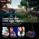 New desktop RGB luminous condenser microphone live broadcast shouting microphone gaming microphone - V.I.P Digital Presence