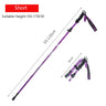 Anti Shock Walking Stick Telescopic Baton Trekking Stick Ultralight Aluminum Alloy Tactical Walking Canes 5-Section 1Piece
