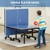Table tennis 15mm professional MDF indoor table with table tennis net and racket 108 "x 60" x 30“ - V.I.P Digital Presence