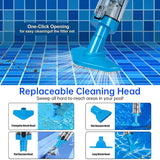 Rechargeable hand pool vacuum for spas/hot tubs/small pools, with auto immersion detector & bristle nozzle. - V.I.P Digital Presence