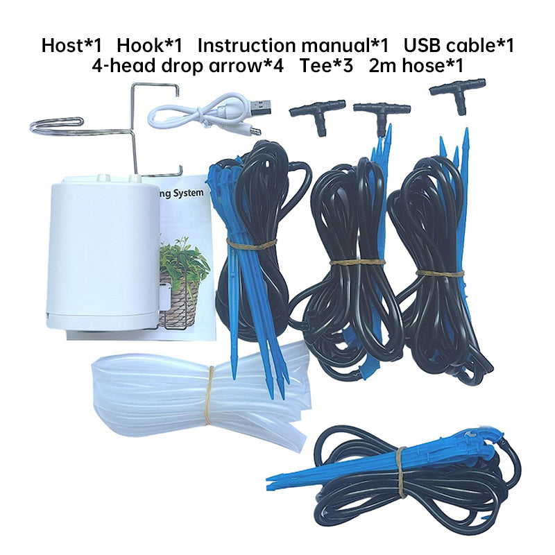 2/4/8/16 - Head Automatic Irrigation Controller, Plant & Flower Sprinklers, Drip Irrigation Kit, Potted Timer - V.I.P Digital Presence