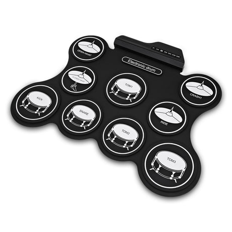 AEOFUN G4009 Electronic Roll Up Drum Kit with 5 Timbres and 8 Demo Songs - V.I.P Digital Presence