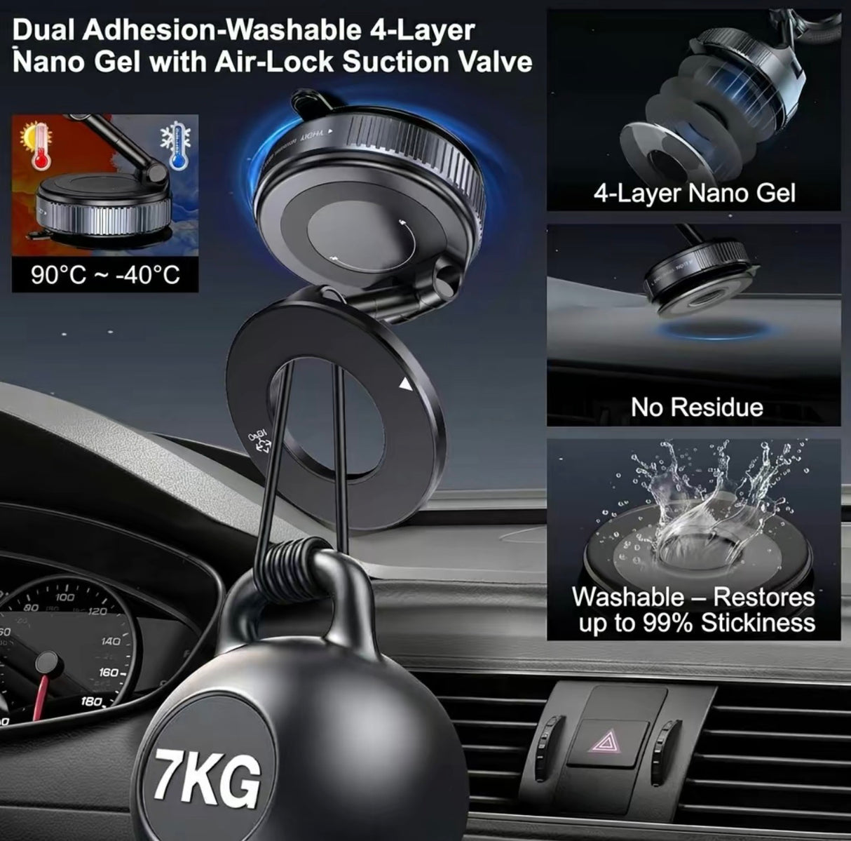 MagFold Car Phone Holder