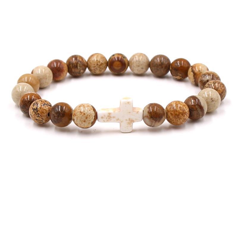 Fashion bead jewelry cross bracelet - V.I.P Digital Presence