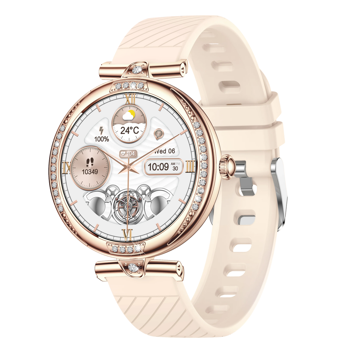 NX17 Pro Smart Watch Fashion Dimanond Ladies Wristwatch Amoled Bluetooth Calling Health Monitoring Women Fitness Smartwatch - V.I.P Digital Presence