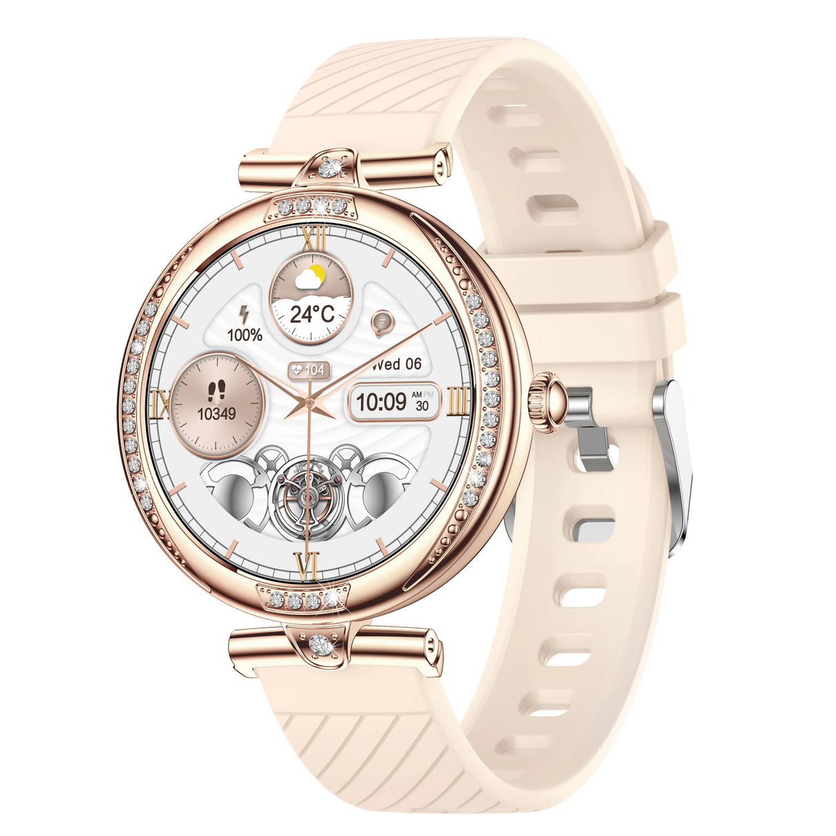 NX17 Pro Smart Watch Fashion Dimanond Ladies Wristwatch Amoled Bluetooth Calling Health Monitoring Women Fitness Smartwatch - V.I.P Digital Presence