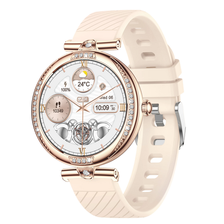 NX17 Pro Smart Watch Fashion Dimanond Ladies Wristwatch Amoled Bluetooth Calling Health Monitoring Women Fitness Smartwatch - V.I.P Digital Presence
