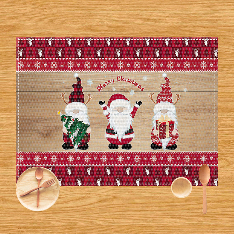 New Christmas dining mat table decoration anti fouling and heat-insulating Western style mat - V.I.P Digital Presence