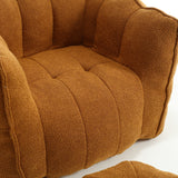 Soft Bean Bag Chair with High Resilient Foam(Chips)for living room and bedroom Comfortable Square Lazy Sofa with Footstool - V.I.P Digital Presence