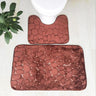 Embossed Stone Two-Piece Bathroom Toilet Floor Mat PVC Non-Slip Absorbent Carpet Door Mat - V.I.P Digital Presence