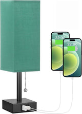Linen 90 square desk lamp zipper switch three color temperature variable light A+C USB charging - V.I.P Digital Presence