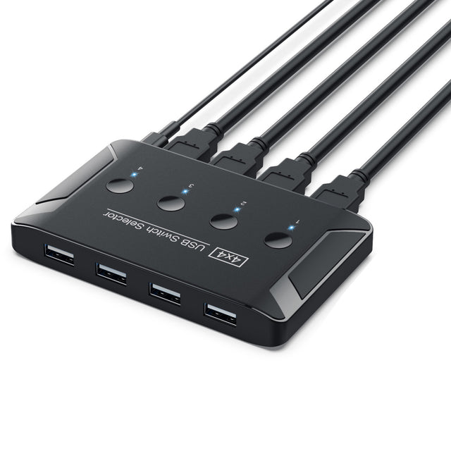 USB 3.0 multi interface four in four out hub printer sharer multi computer shared switch - V.I.P Digital Presence