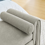 Bedroom storage stool, linen storage stool, large storage space, 50.39 inches - V.I.P Digital Presence