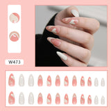 French simple glitter girl’s soft and tender wearable manicure nails - V.I.P Digital Presence
