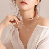 Moissanite 925 Sterling Silver Heart Necklace - V.I.P Digital Presence