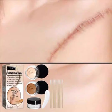 EELHOE Tattoo concealer waterproof brightening cover tattoo scar birthmark scar invisible two-color concealer - V.I.P Digital Presence
