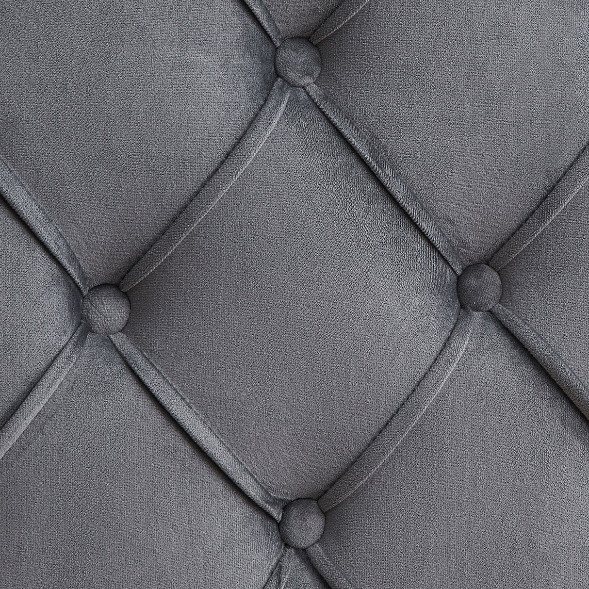 Velvet Button Tufted-Upholstered Bed with Wings Design - Strong Wood Slat Support - Easy Assembly - Gray Queen platform bed - V.I.P Digital Presence