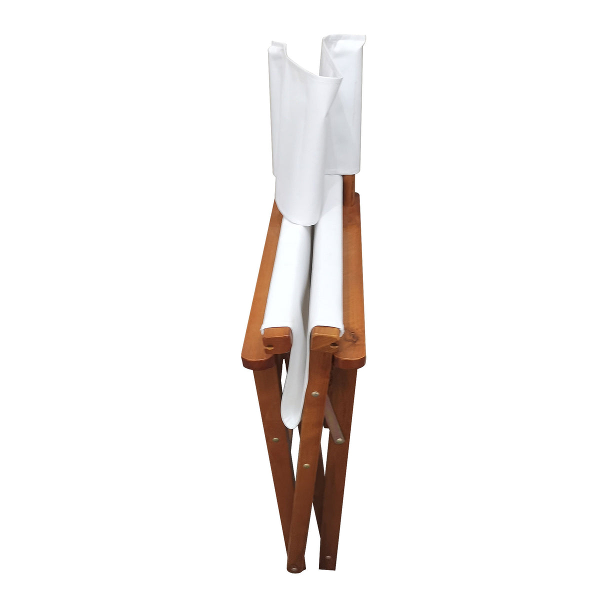 Folding Chair Wooden Director Chair Canvas Folding Chair Folding Chair 2pcs/set populus + Canvas (Color : White) - V.I.P Digital Presence