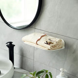 New Foldable Punch - Free Wall - mounted Plastic Floating Shelf for Bathroom and Toilet, Ideal for Towel and Clothes Storage - V.I.P Digital Presence