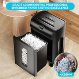 Paper Shredder Cross Cut 15 Sheets Heavy Duty Low Noise Large Capacity Paper Cutter - V.I.P Digital Presence