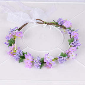 Hawaiian flower garland headband, bride's wedding headdress, bridesmaid's photo, simulated flower wreath, mini flower - V.I.P Digital Presence