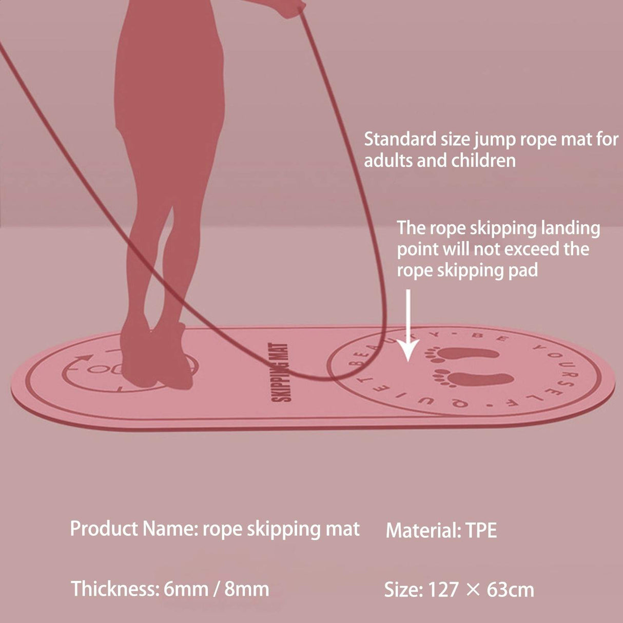 Jump Rope Mat Larger Non-Slip Indoor Outdoor Exercise Fitness Mat Crossrope Jump Rope Pad - V.I.P Digital Presence