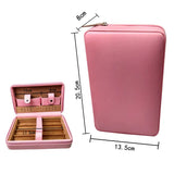 Carved version cigar box portable cedar wood cigar moisturizing box cowhide cigar box storage box Gaoxiba - V.I.P Digital Presence