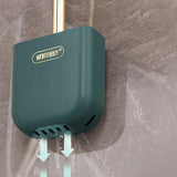 Luxury Toilet Brush Wall Mounted Holder Silicone Flat Head Cleaning Brush Corner Gap Cleaner - V.I.P Digital Presence