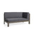 BRAVA X-BACK RIGHT CORNER BENCH, DARK GREY - V.I.P Digital Presence