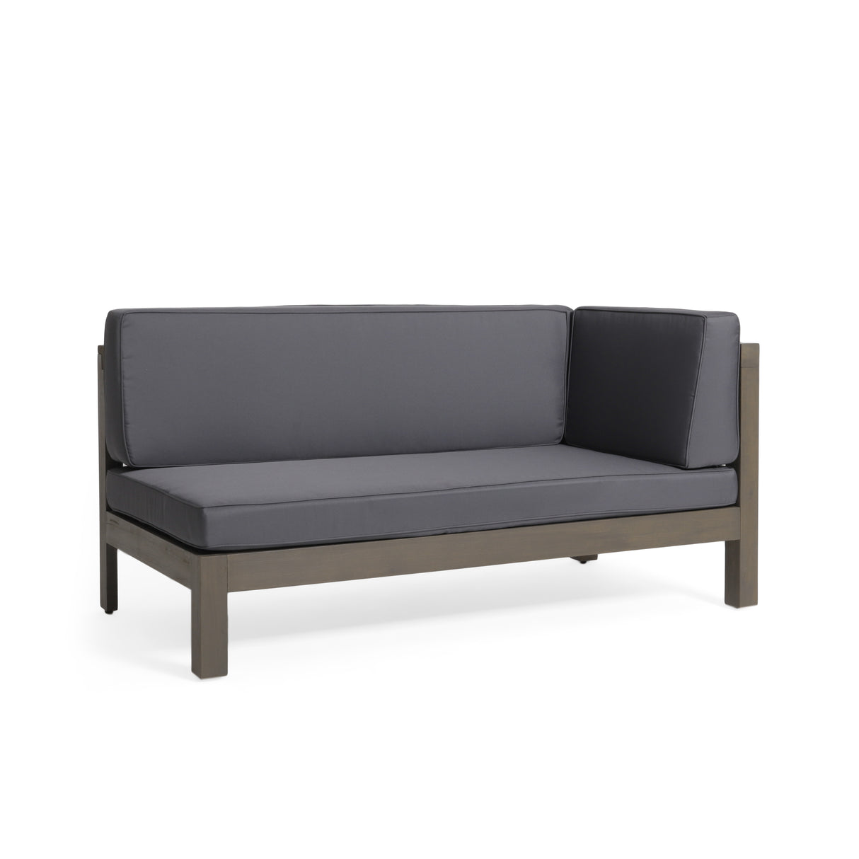 BRAVA X-BACK RIGHT CORNER BENCH, DARK GREY - V.I.P Digital Presence