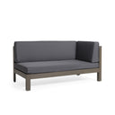 BRAVA X-BACK RIGHT CORNER BENCH, DARK GREY - V.I.P Digital Presence