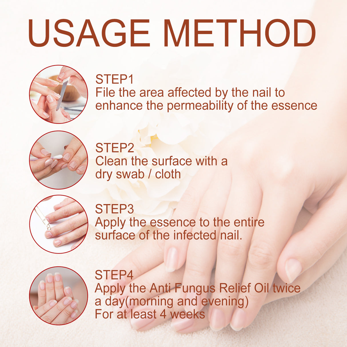 7 Day Nail Care Essence Grey Nail, Hand, Foot And Nail Nourishing Cleansing Essence