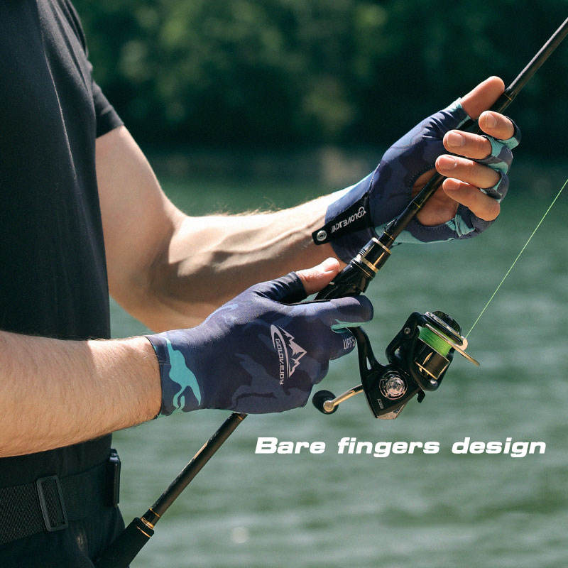 Professional UPF50+ Lure Fishing Gloves Half Finger Sun protection Ice silk Fishing Gloves For Men - V.I.P Digital Presence