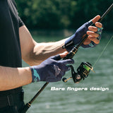 Professional UPF50+ Lure Fishing Gloves Half Finger Sun protection Ice silk Fishing Gloves For Men - V.I.P Digital Presence