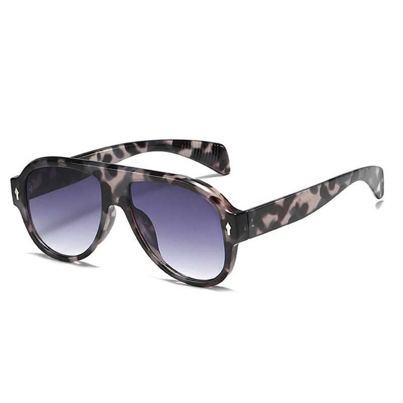 Retro Punk Men Pilot Sunglasses Fashion Rivets Decoration Gradient Eyewear Shades UV400 Women Trending Purple Sun Glasses - V.I.P Digital Presence