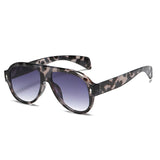 Retro Punk Men Pilot Sunglasses Fashion Rivets Decoration Gradient Eyewear Shades UV400 Women Trending Purple Sun Glasses - V.I.P Digital Presence